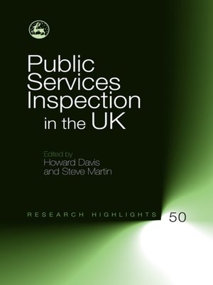 cover image of Public Services Inspection in the UK